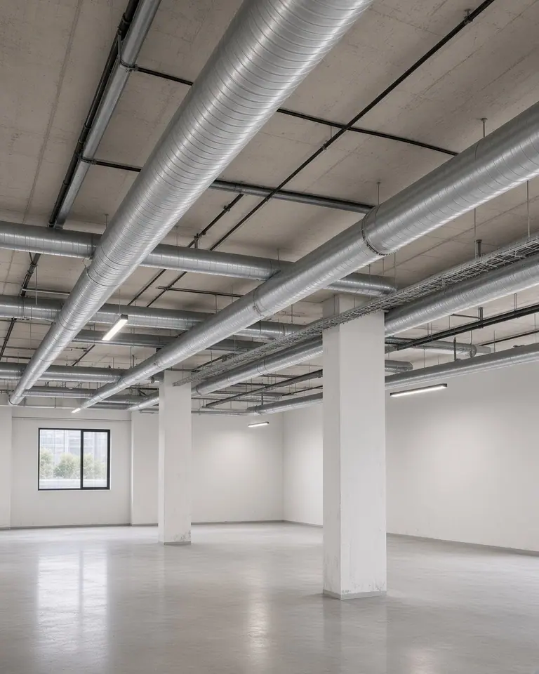 Éclairage installé dans un espace professionnel
